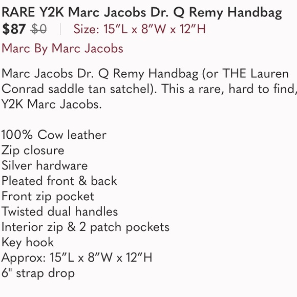 ❌SOLD❌ Marc Jacobs - Picture 2 of 3